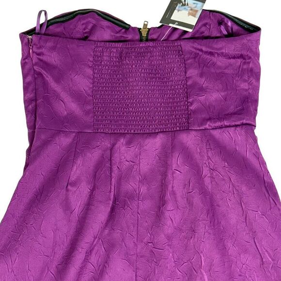 NWT Urban Outfitters | Silence + Noise Dylan strapless mini dress, purple, small - Picture 10 of 15
